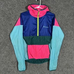 Cotopaxi Teca Windbreaker Jacket Womens XS‎ Colorblock Half Zip Hooded Pink